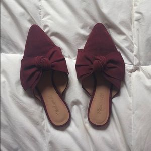 Madewell Bow Mule in Cabernet